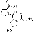 Glycyl-hydroxyprolyl-proline molecular structure (CAS 22028-82-6)