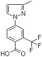 4-(3-Methyl-1H-pyrazol-1-yl)-2-trifluoromethylbenzoic acid molecular structure (CAS 220462-01-1)