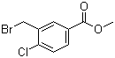 结构式 CAS# 220464-68-6, 3-溴甲基-4-氯苯甲酸甲酯