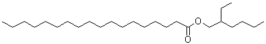 structure of CAS# 22047-49-0, 2-Ethylhexyl stearate;Nissan Unister MB 876; Octyl stearate; Pelemol OS; Stearic acid 2-ethylhexanyl ester; Tegosoft OS; Unister MB 876; Wickenol 156; ethyl hexyl stearate