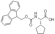 (alphaS)-alpha-[[(9H-Fluoren-9-ylmethoxy)carbonyl]amino]cyclopentaneacetic acid molecular structure (CAS 220497-61-0)