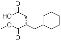(S)-2-(Cyclohexylmethyl)succinic acid 1-methyl ester molecular structure (CAS 220497-69-8)