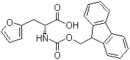 (alphaR)-alpha-[[芴甲氧羰基]氨基]-2-呋喃丙酸分子结构 (CAS 220497-85-8)