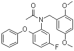 N-(2,5-Dimethoxybenzyl)-N-(5-fluoro-2-phenoxyphenyl)acetamide molecular structure (CAS 220551-92-8)