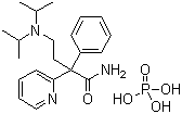 Disopyramid phosphate  molecular structure (CAS 22059-60-5)
