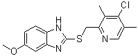 2-[[(4-Chloro-3,5-dimethyl-2-pyridyl)methyl]thio]-5-methoxybenzimidazole molecular structure (CAS 220757-74-4)