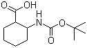 2-[(tert-Butoxycarbonyl)amino]cyclohexanecarboxylic acid molecular structure (CAS 220760-49-6)
