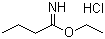 丁酰亚氨酸乙酯盐酸盐分子结构 (CAS 2208-08-4)