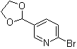 structure of CAS# 220904-17-6, 2-Bromo-5-(1,3-dioxolan-2-yl)pyridine