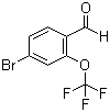 structure of CAS# 220996-80-5, 4-Bromo-2-(trifluoromethoxy)benzaldehyde