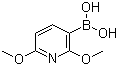 2,6-二甲氧基吡啶-3-硼酸分子结构 (CAS 221006-70-8)