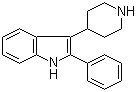 2-Phenyl-3-(4-piperidinyl)-1H-indole molecular structure (CAS 221109-26-8)