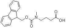 4-[[(9H-Fluoren-9-ylmethoxy)carbonyl]methylamino]butanoic acid molecular structure (CAS 221124-57-8)