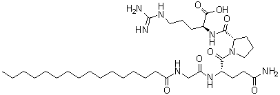 Palmitoyl Tetrapeptide 7 molecular structure (CAS 221227-05-0)