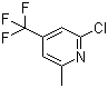 2-Chloro-6-methyl-4-(trifluoromethyl)pyridine molecular structure (CAS 22123-14-4)