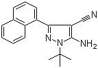 5-Amino-3-(1-naphthyl)-4-cyano-1-tert-butylpyrazole molecular structure (CAS 221243-34-1)