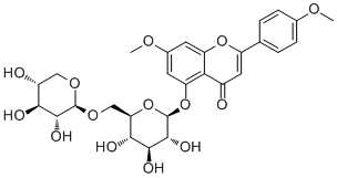 7,4'-Di-O-methylapigenin 5-O-xylosylglucoside molecular structure (CAS 221257-06-3)