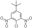 2-氯-5-叔丁基-1,3-二硝基苯；4-叔丁基-2,6-二硝基氯苯分子结构 (CAS 2213-81-2)
