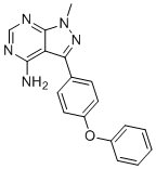 structure of CAS# 2213398-75-3, Ibrutinib Impurity 7;1-methyl-3-(4-phenoxyphenyl)pyrazolo[3,4-d]pyrimidin-4-amine