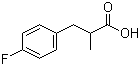 structure of CAS# 22138-73-4, 4-Fluoro-alpha-methyl-benzenepropanic acid;p-Fluoro-alpha-methylhydrocinnamic acid