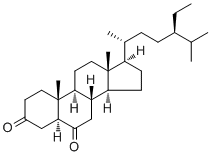 豆甾烷-3,6-二酮分子结构 (CAS 22149-69-5)