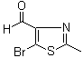 structure of CAS# 221558-28-7, 5-Bromo-2-methyl-4-thiazolecarboxaldehyde