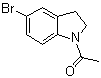 structure of CAS# 22190-38-1, 1-(5-Bromo-2,3-dihydro-1H-indol-1-yl)ethanone