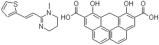Pyrantel pamoate  molecular structure (CAS 22204-24-6)