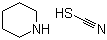 Thiocyanic acid piperidine molecular structure (CAS 22205-64-7)