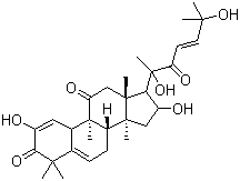 structure of CAS# 2222-07-3, Cucurbitacin I;2,16a,20,25-Tetrahydroxy-9b-methyl-10a-19-norlanosta-1,5,23(E)-triene-3,11,22-trione