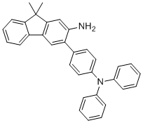 9,9-Dimethyl-3-[4-(N-phenylanilino)phenyl]fluoren-2-amine molecular structure (CAS 2222058-99-1)