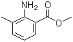 structure of CAS# 22223-49-0, Methyl 2-amino-3-methylbenzoate;Methyl 3-methyl-2-aminobenzoate; 2-Amino-3-methylbenzoic acid methyl ester