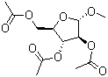 Methyl alpha-D-arabinofuranoside triacetate molecular structure (CAS 22224-39-1)