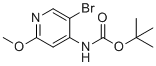 N-(5-Bromo-2-methoxy-4-pyridinyl)-carbamic acid 1,1-dimethylethyl ester molecular structure (CAS 2222857-00-1)