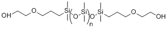 Bis-hydroxyethoxypropyl dimethicone molecular structure (CAS 222416-17-3)