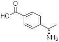 (S)-4-(1-氨基乙基)苯甲酸分子结构 (CAS 222714-33-2)