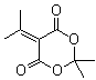 structure of CAS# 2231-66-5, 5-Isopropylidene-2,2-dimethyl-[1,3]dioxane-4,6-dione