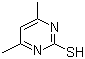 结构式 CAS# 22325-27-5, 4,6-二甲基-2-巯基嘧啶