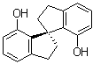 结构式 CAS# 223259-62-9, (1R)-2,2',3,3'-四氢-1,1'-螺双[1H-茚]-7,7'-二醇;(R)-1,1'-螺双茚满-7,7'-二醇