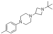1-[1-(1,1-Dimethylethyl)-3-azetidinyl]-4-(4-methylphenyl)piperazine molecular structure (CAS 223381-88-2)