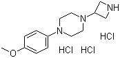 3-[4-(4-Methoxyphenyl)piperazinyl]azetidine trihydrochloride molecular structure (CAS 223381-99-5)