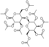 beta-D-麦芽糖八乙酸酯分子结构 (CAS 22352-19-8)