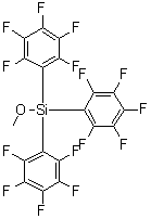 结构式 CAS# 223668-78-8, 甲氧基三(五氟苯基)硅烷