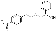 (alphaR)-alpha-[[[2-(4-Nitrophenyl)ethyl]amino]methyl]benzenemethanol molecular structure (CAS 223673-34-5)