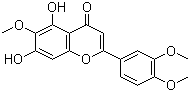 结构式 CAS# 22368-21-4, 异泽兰黄素; 2-(3,4-二甲氧基苯基)-5,7-二羟基-6-甲氧基苯并吡喃-4-酮