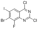 结构式 CAS# 2241720-34-1, 7-溴-2,4-二氯-8-氟-6-碘喹唑啉