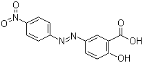 structure of CAS# 2243-76-7, Mordant Orange 1;C.I. 14030; 5-(4-Nitrophenylazo)salicylic acid