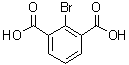 结构式 CAS# 22433-91-6, 2-溴-1,3-苯二甲酸
