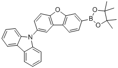 9-[7-(4,4,5,5-Tetramethyl-1,3,2-dioxaborolan-2-yl)dibenzofuran-2-yl]carbazole molecular structure (CAS 2244899-53-2)