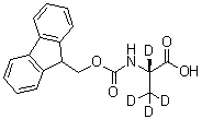 N-[(9H-Fluoren-9-ylmethoxy)carbonyl]-L-alanine-2,3,3,3-d<sub>4</sub> molecular structure (CAS 225101-69-9)